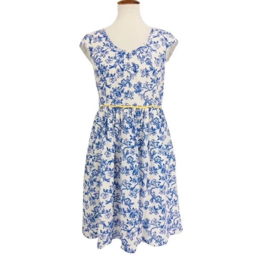 Matilda Jane 2 NWT Women's Hello Lovely Bluebell Blue Bird Dress Spring